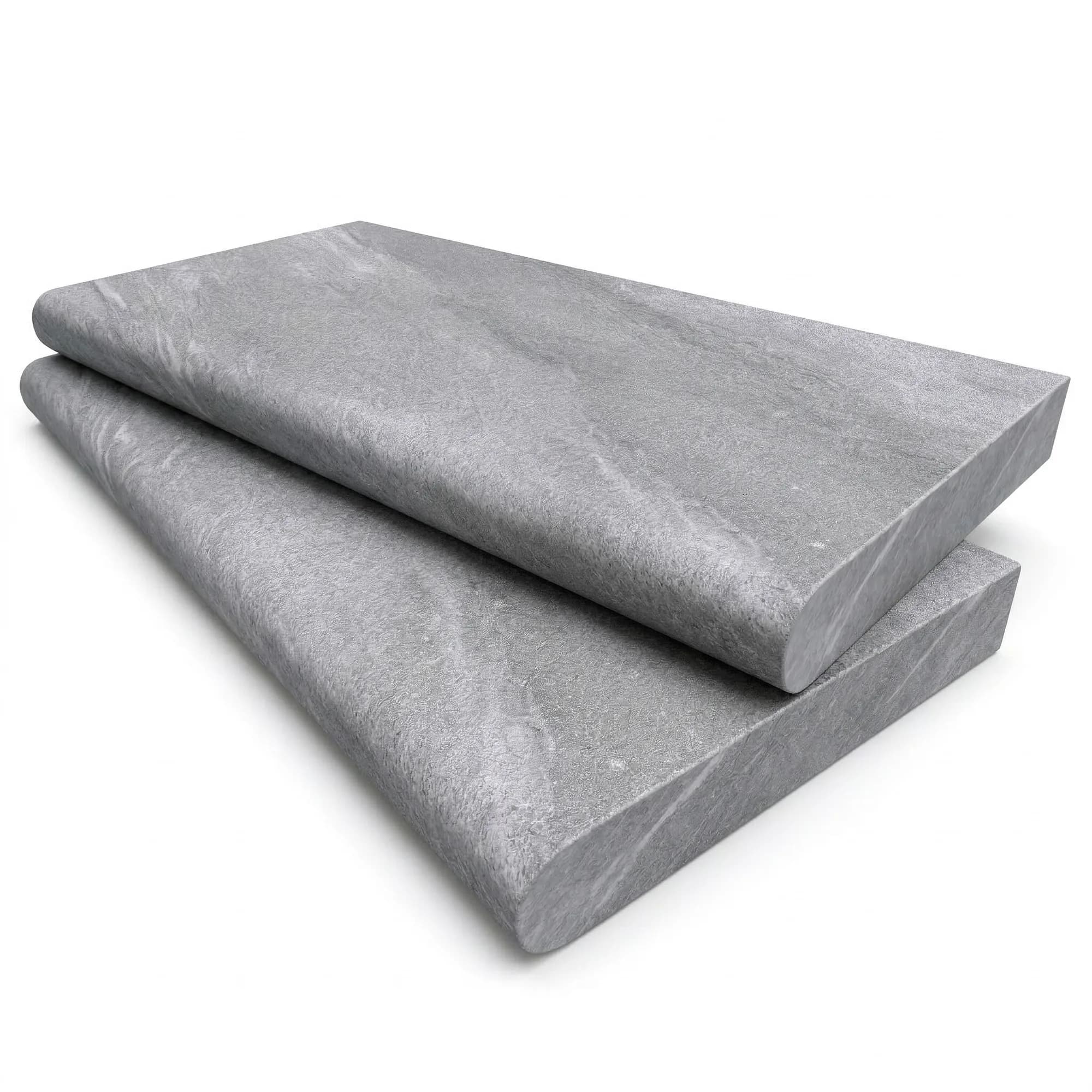 Aegean Grey Marble Sandblasted 12x24 5cm Single Bullnose Coping