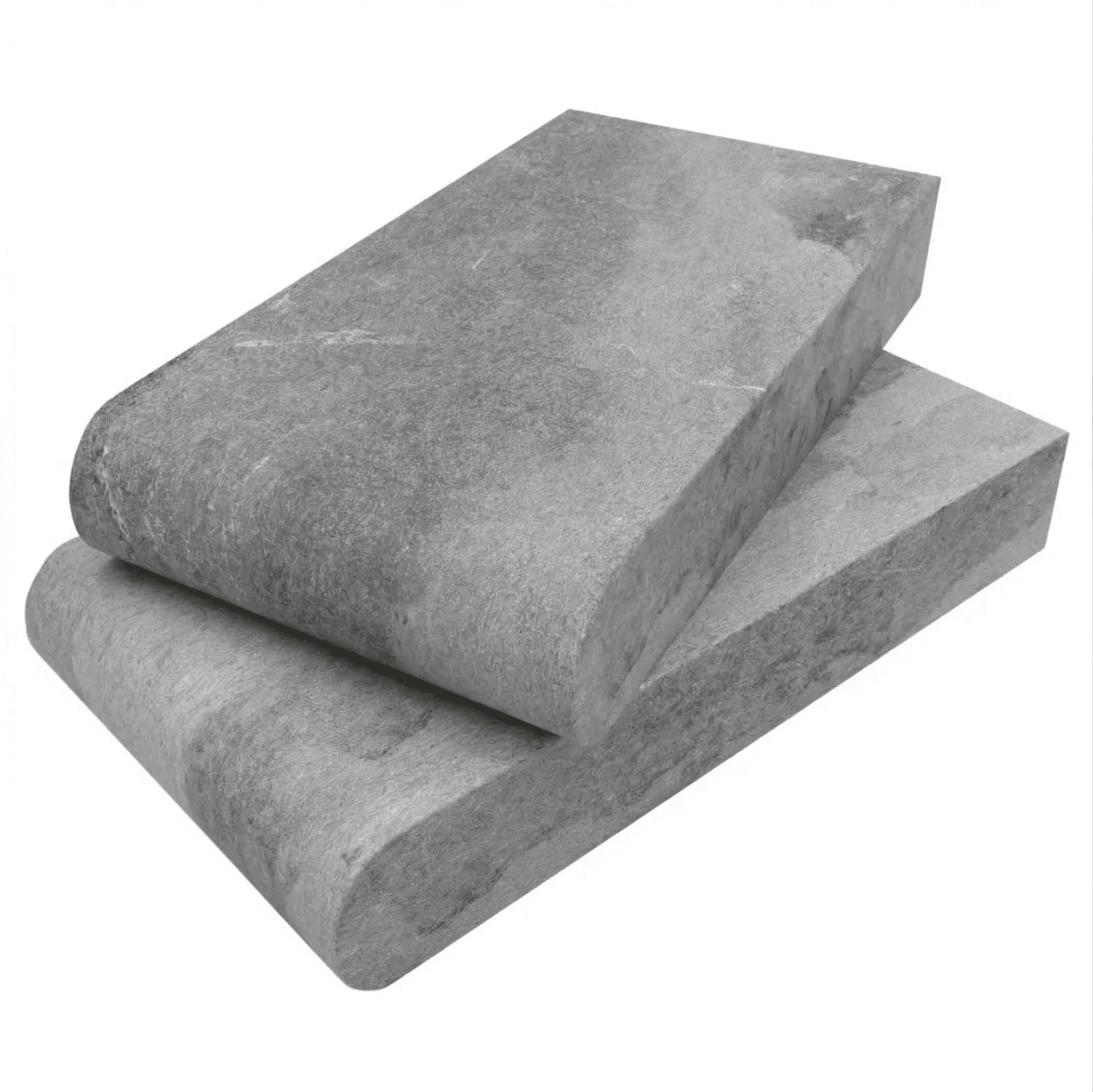 Aegean Grey Sandblasted 6x12x2 Single Bullnose Coping