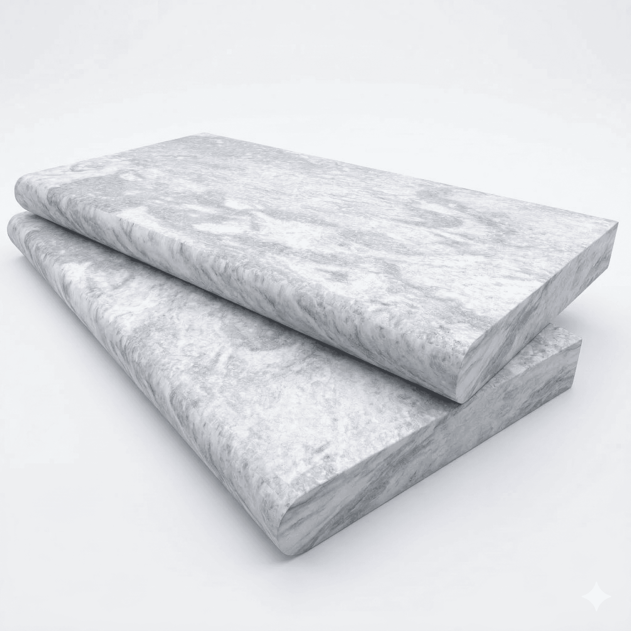 Aqua Grey Brushed 12x24x2 Single Bullnose Coping