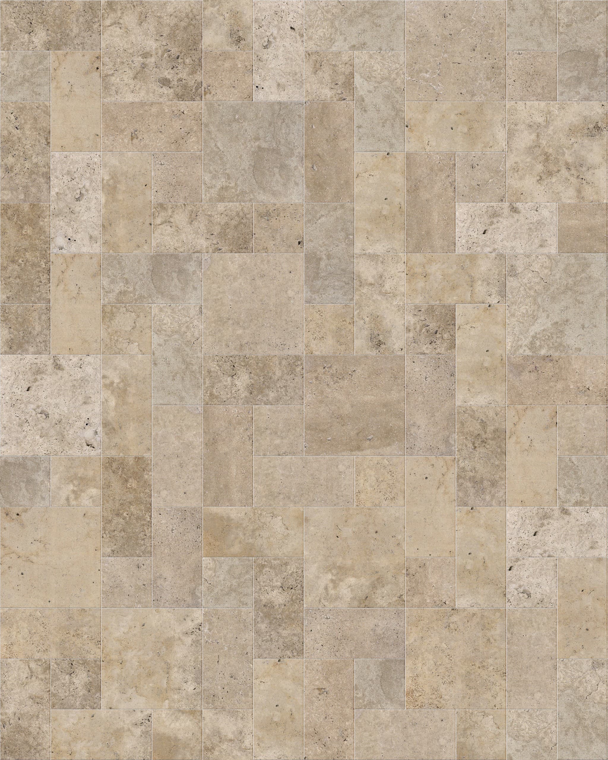 Antique Light Honed ANS Combo Pattern 3cm Modern Tumbled Paver