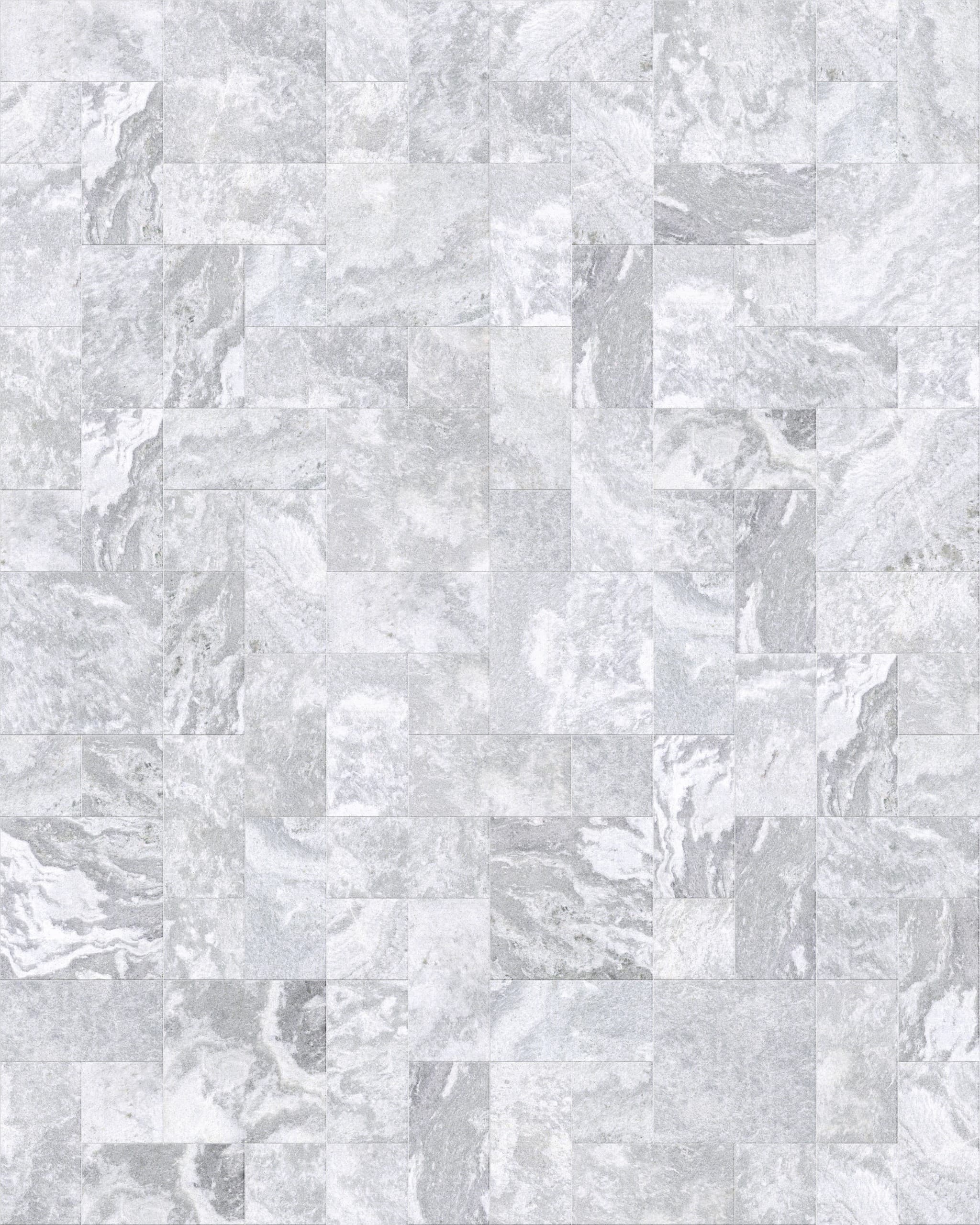 Aqua Grey Brushed ANS Combo Pattern 3cm Modern Tumbled Paver