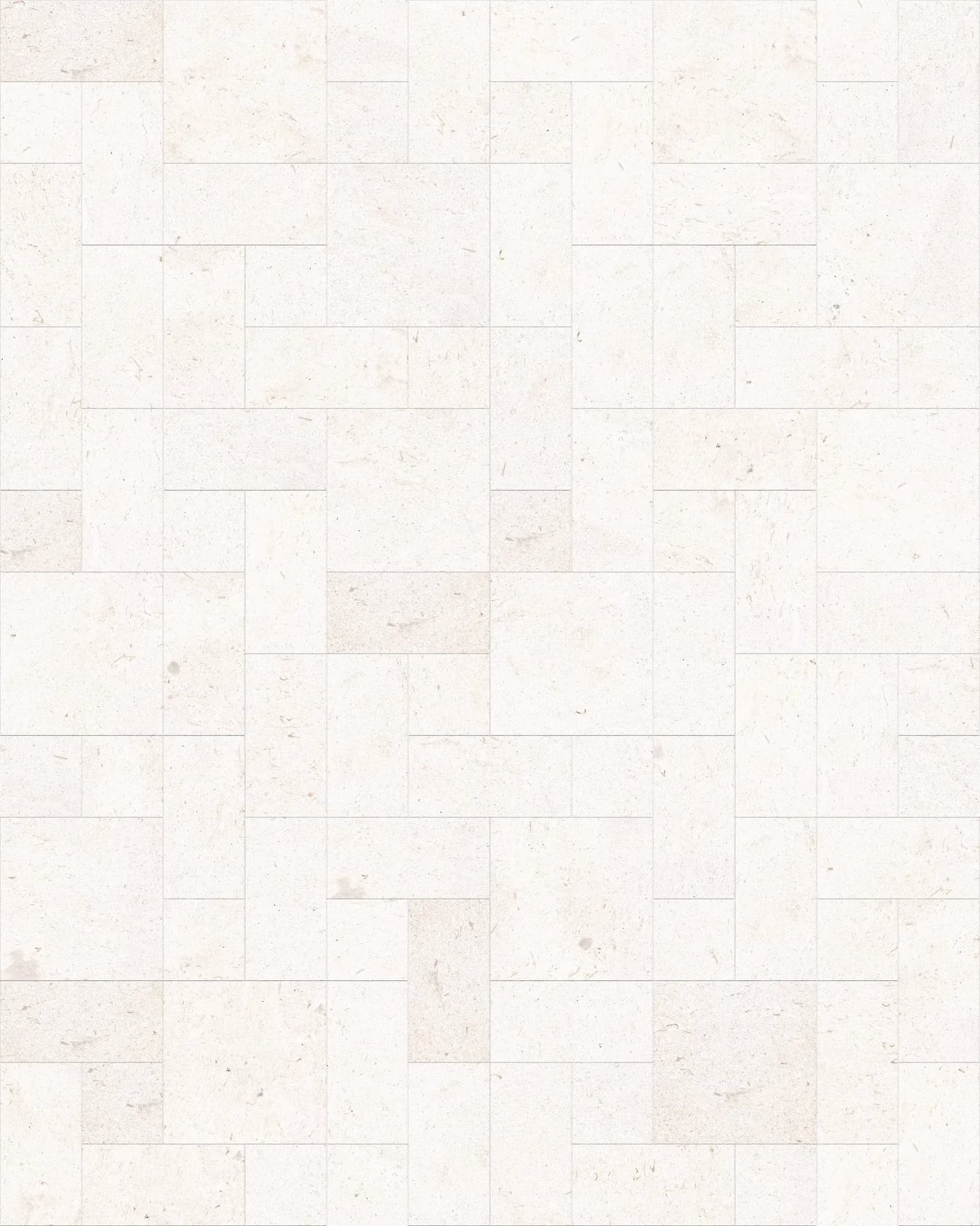 Myra White Limestone Honed ANS Combo Pattern 3cm Modern Tumbled Paver