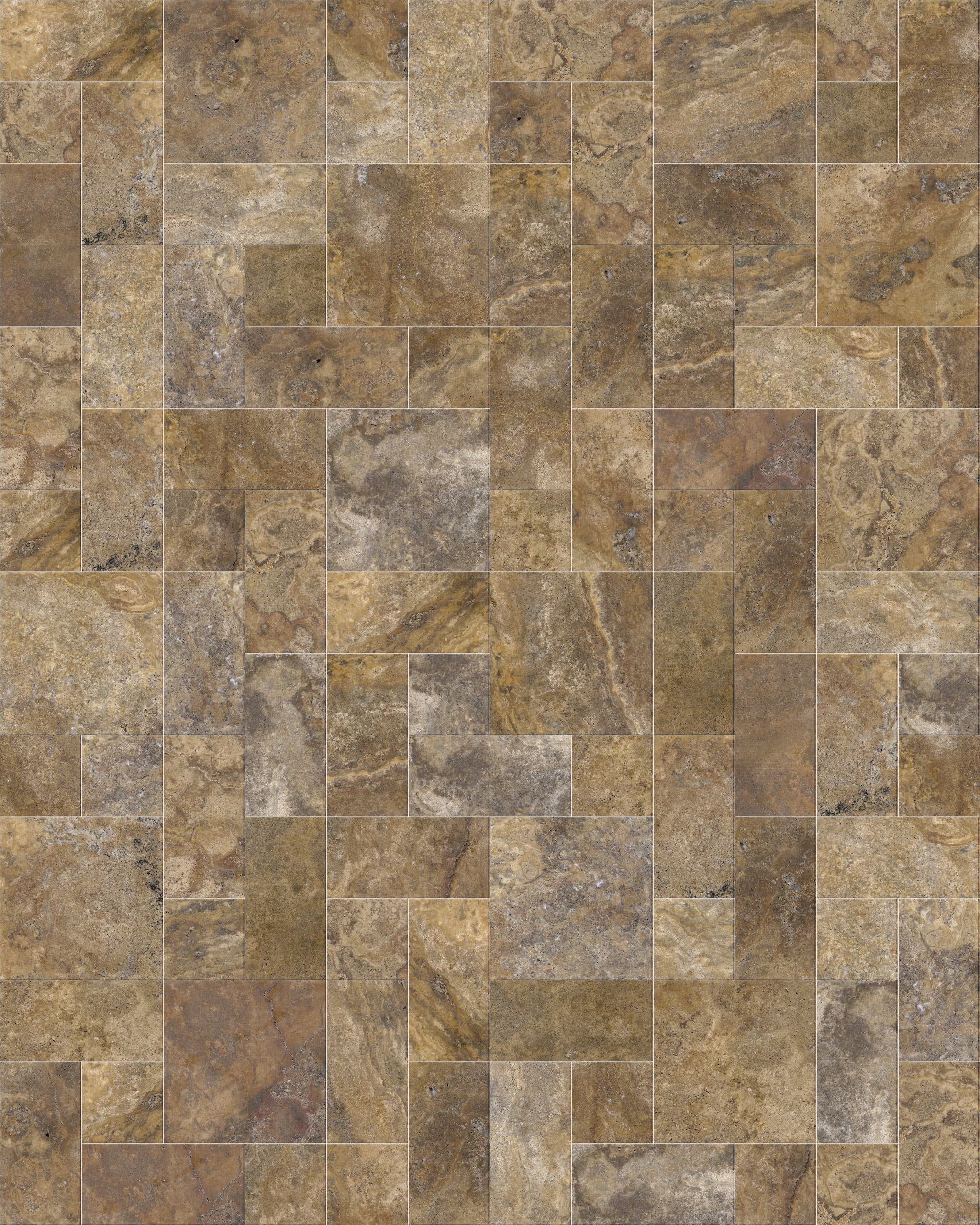 Scabos Honed ANS Combo Pattern 3cm Modern Tumbled Paver