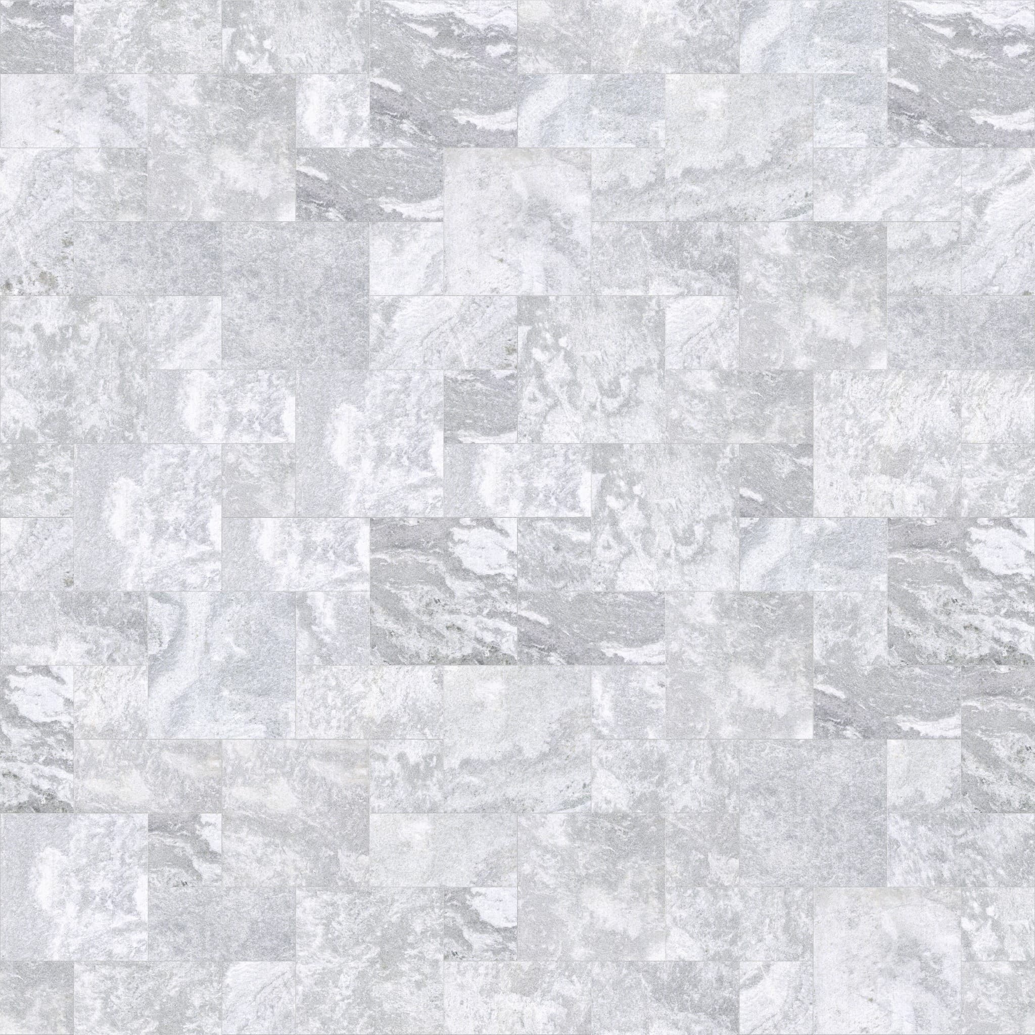 Aqua Grey Brushed Roman Pattern 3cm Modern Tumbled Paver