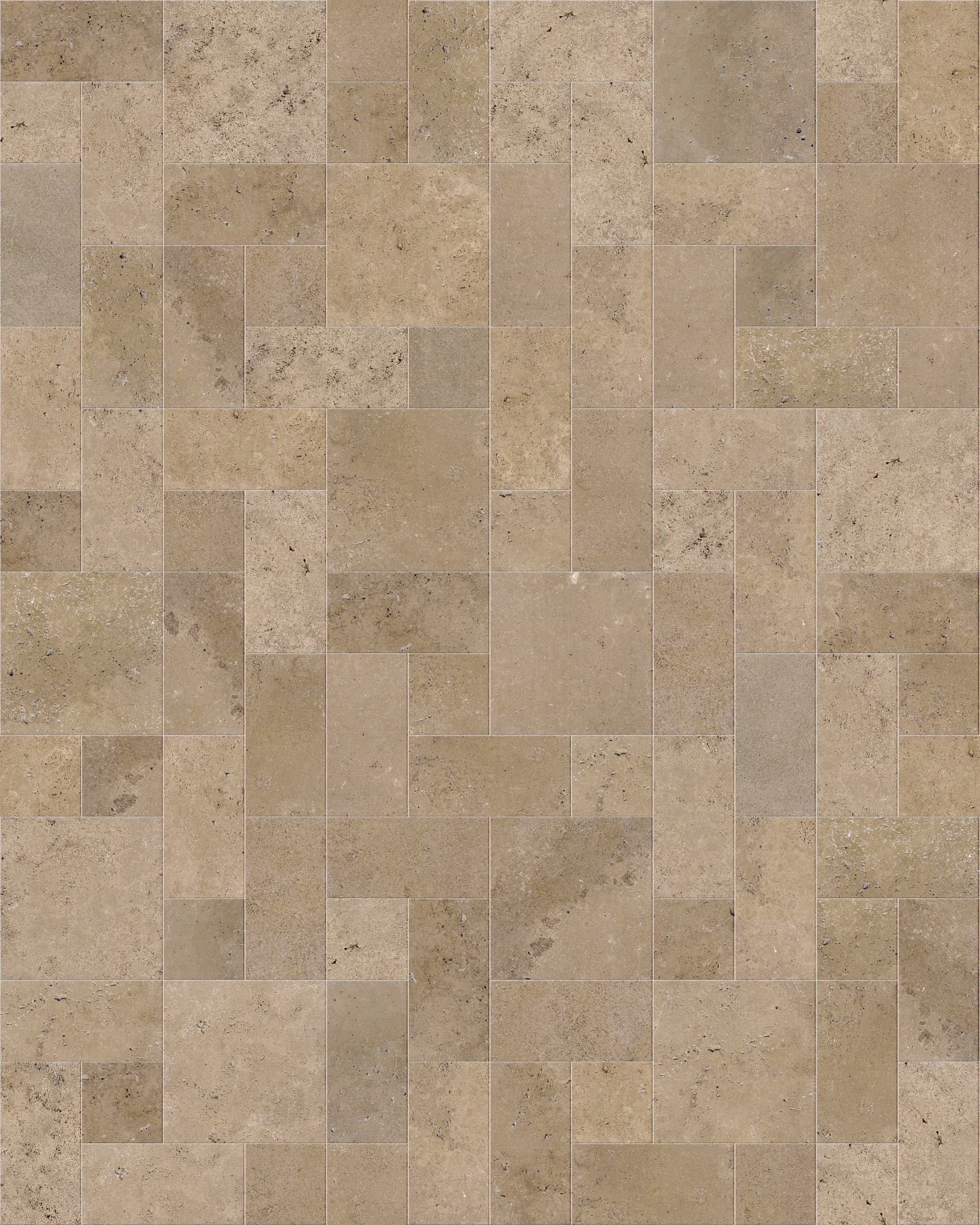 Hazelnut Honed ANS Combo Pattern 3cm Modern Tumbled Paver