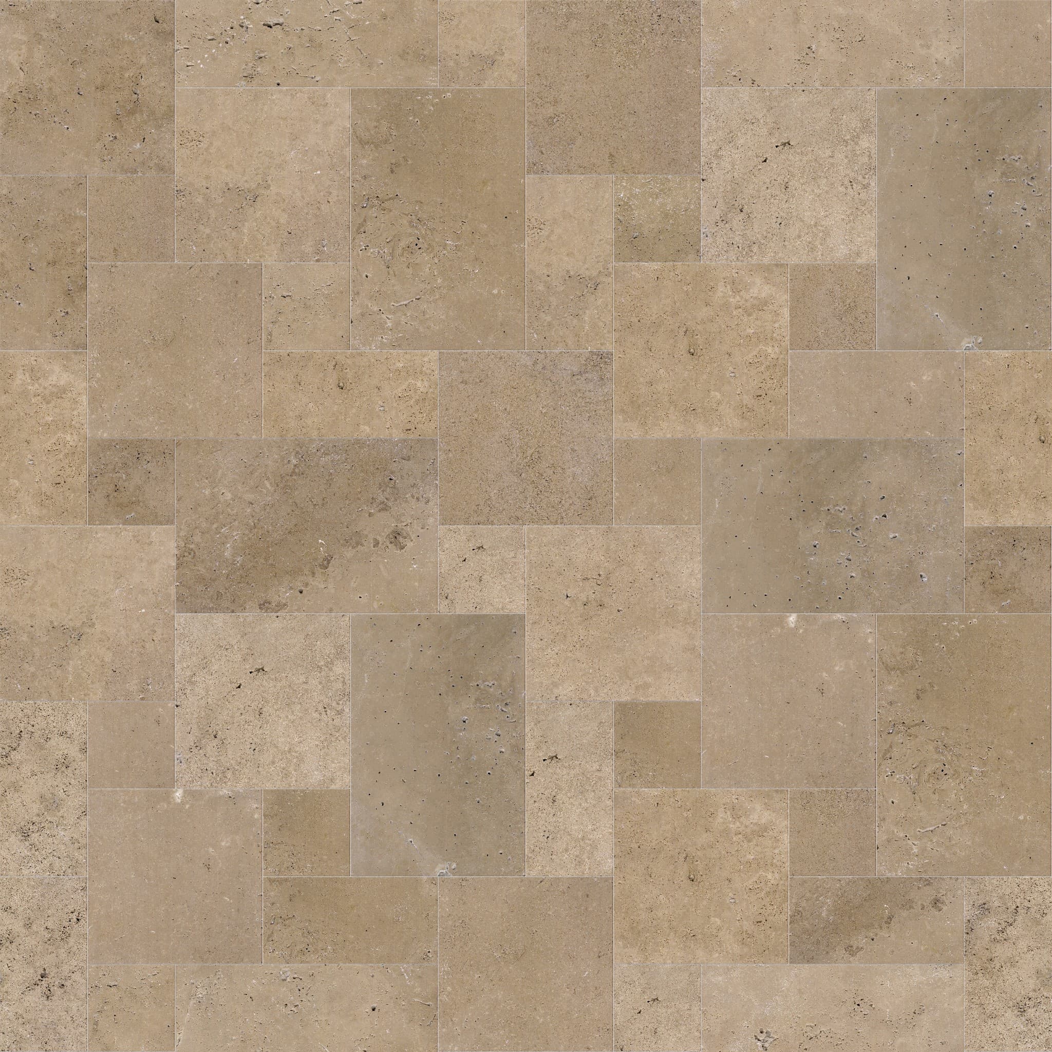 Hazelnut Honed French Pattern 3cm Modern Tumbled Paver