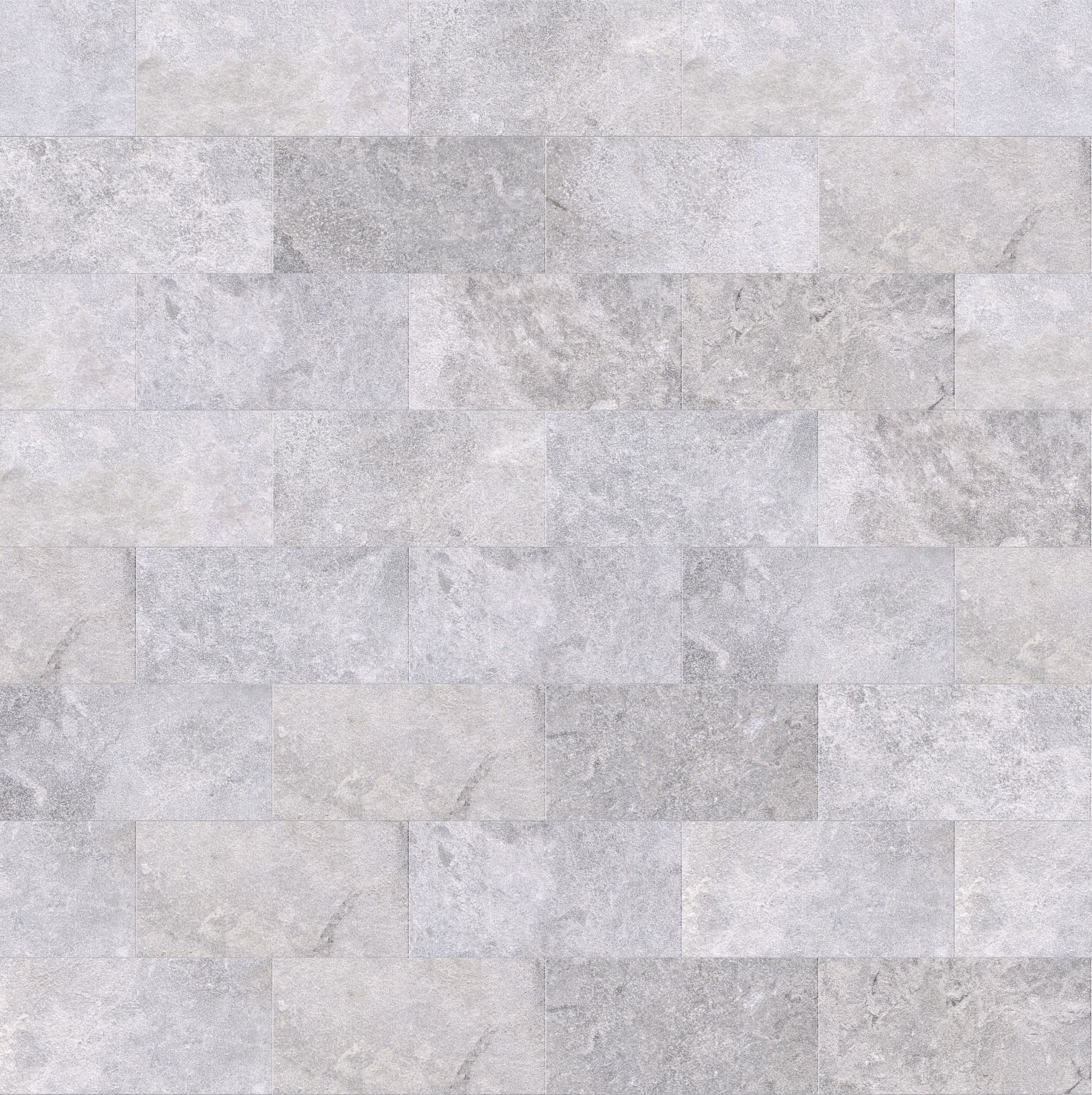King Silver Leathered 12x24 3cm Modern Tumbled Paver