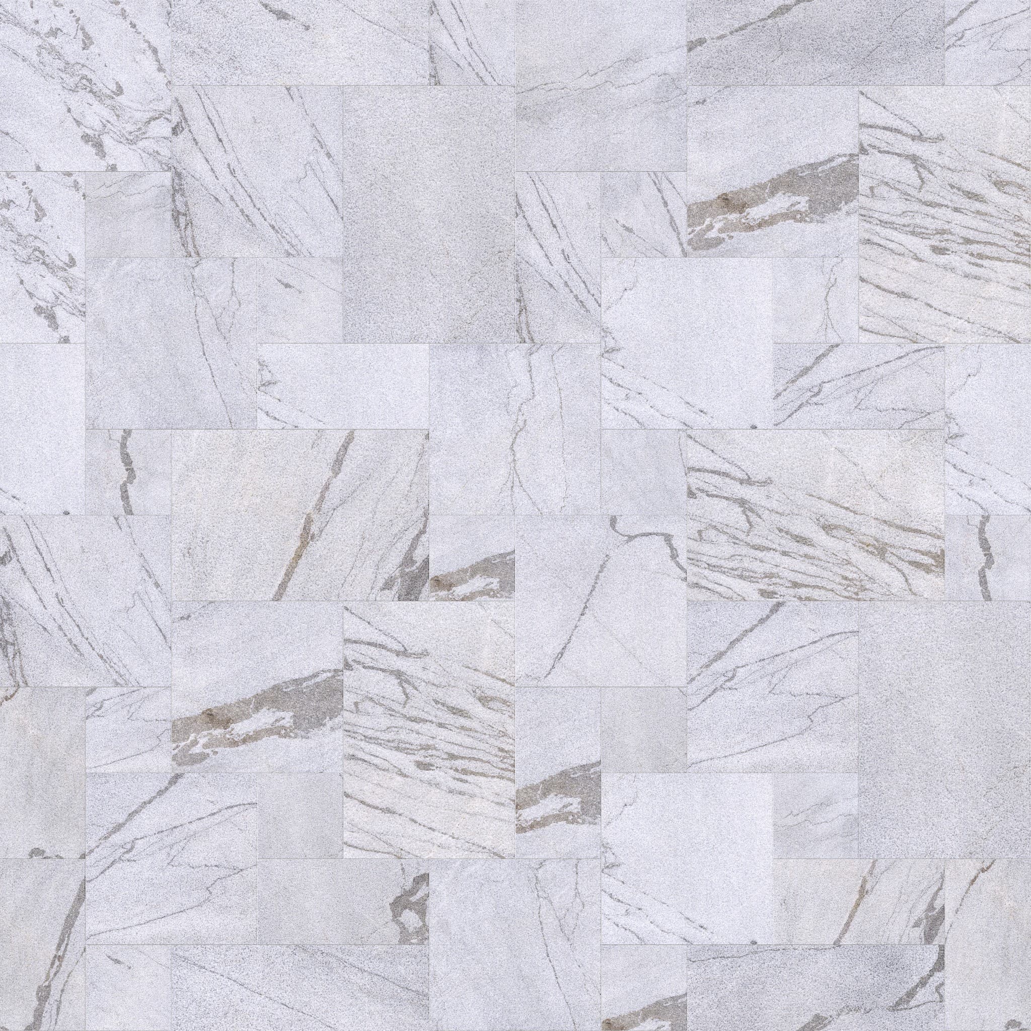 Royal Blue Leathered French Pattern 3cm Modern Tumbled Paver