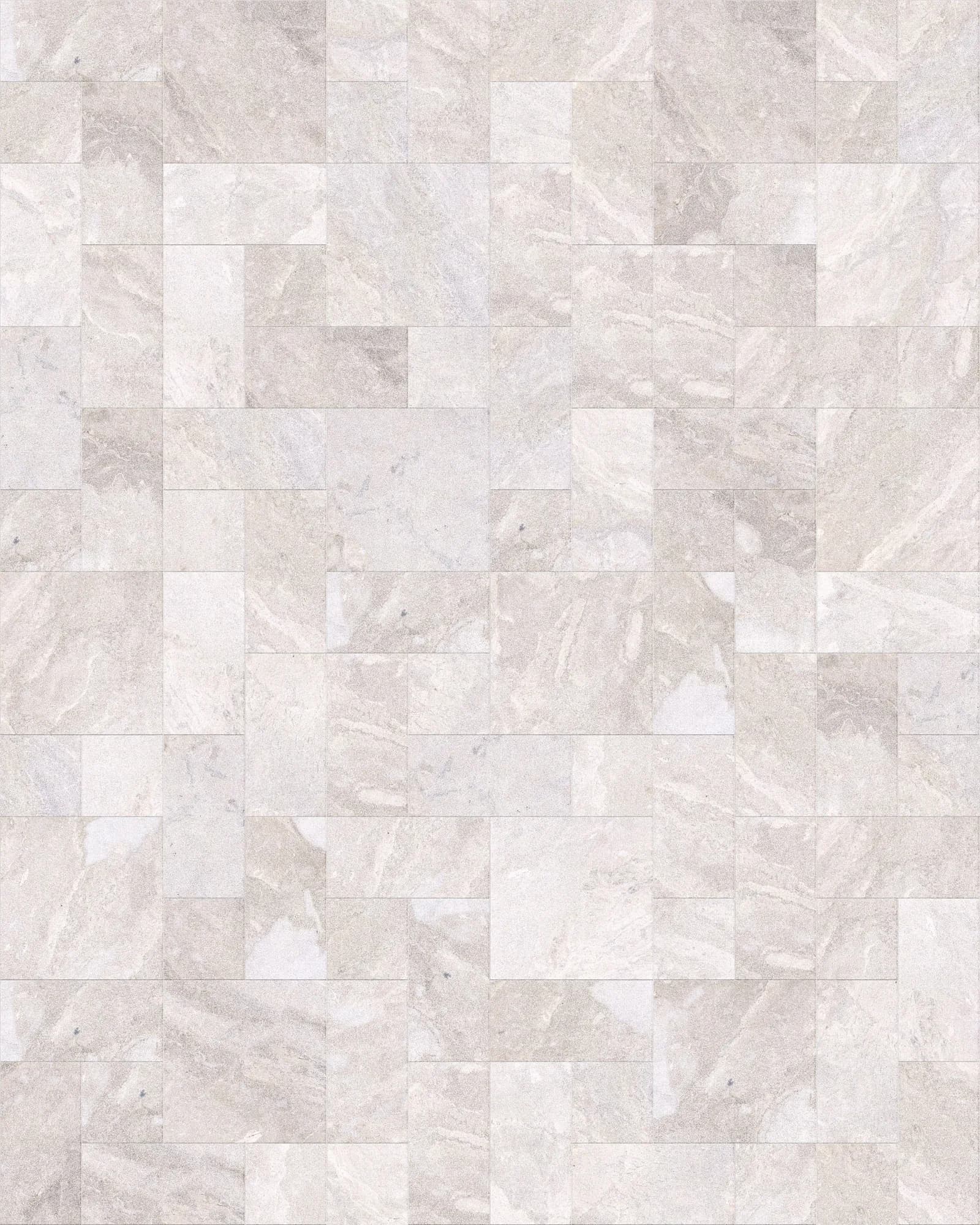 Royal Cream Marble Leathered ANS Combo Pattern 3cm Modern Tumbled Paver