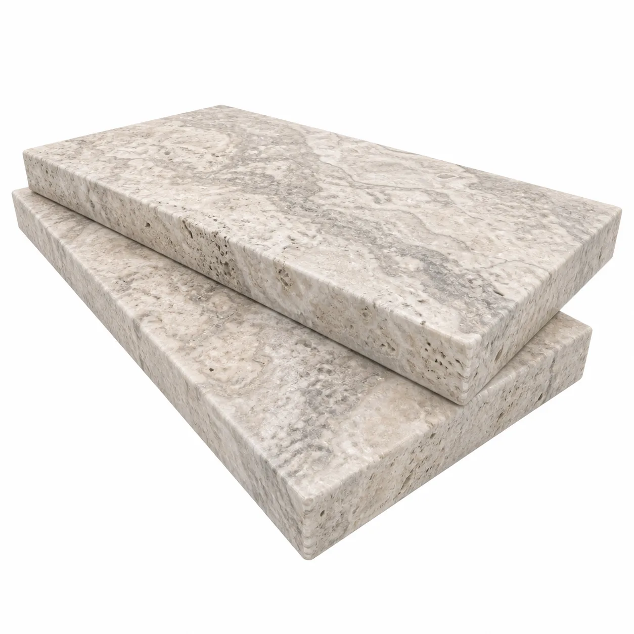 Plata Travertine Honed 12x24 5cm Eased Edge Coping