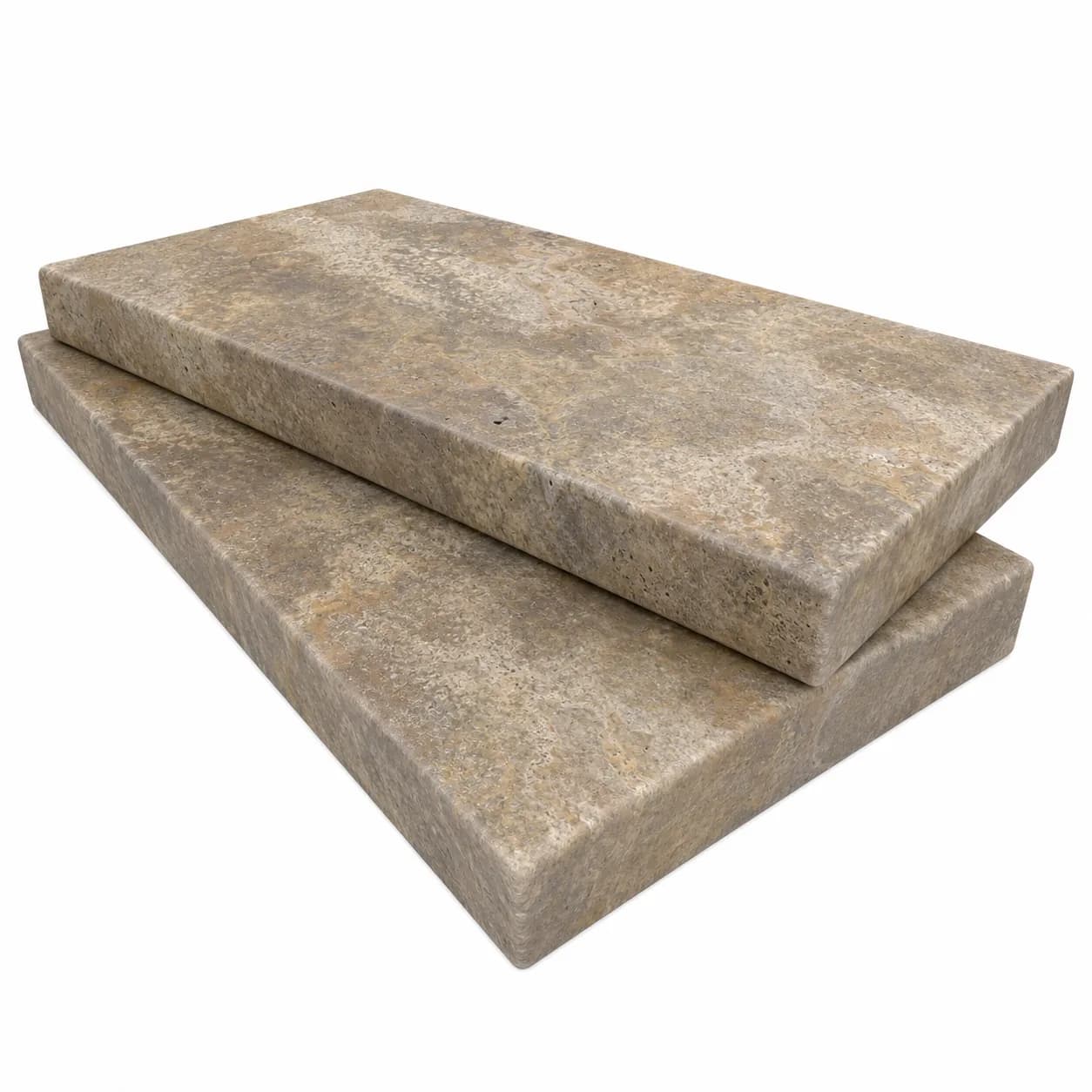 Scabos Travertine Honed 12x24 5cm Eased Edge Coping