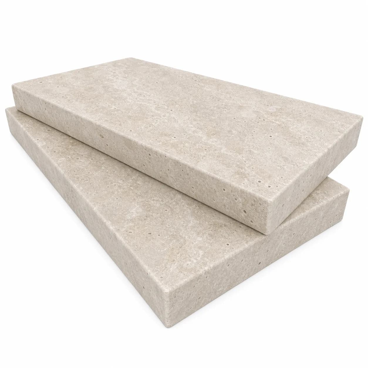 Light Premium Travertine Honed 12x24 5cm Eased Edge Coping