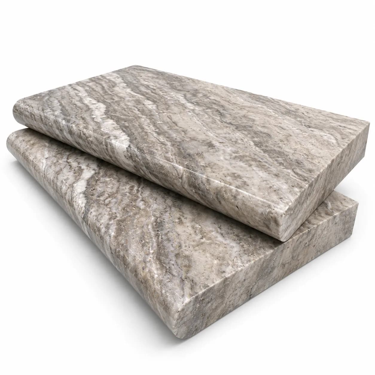 Plata Travertine Honed 12x24 5cm Single Bullnose Coping