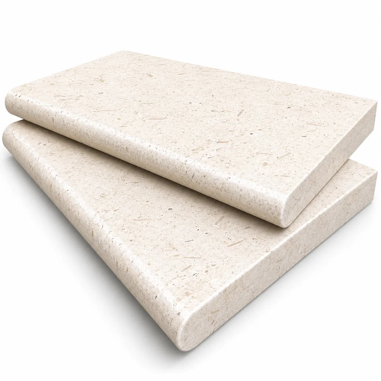 Myra White Limestone Honed 16x24 5cm Single Bullnose Coping