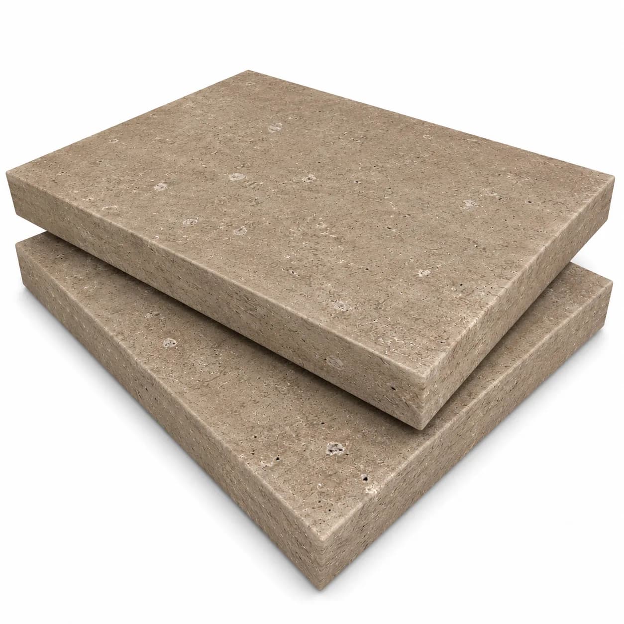 Dark Premium Travertine Honed 16x24 5cm Eased Edge Coping
