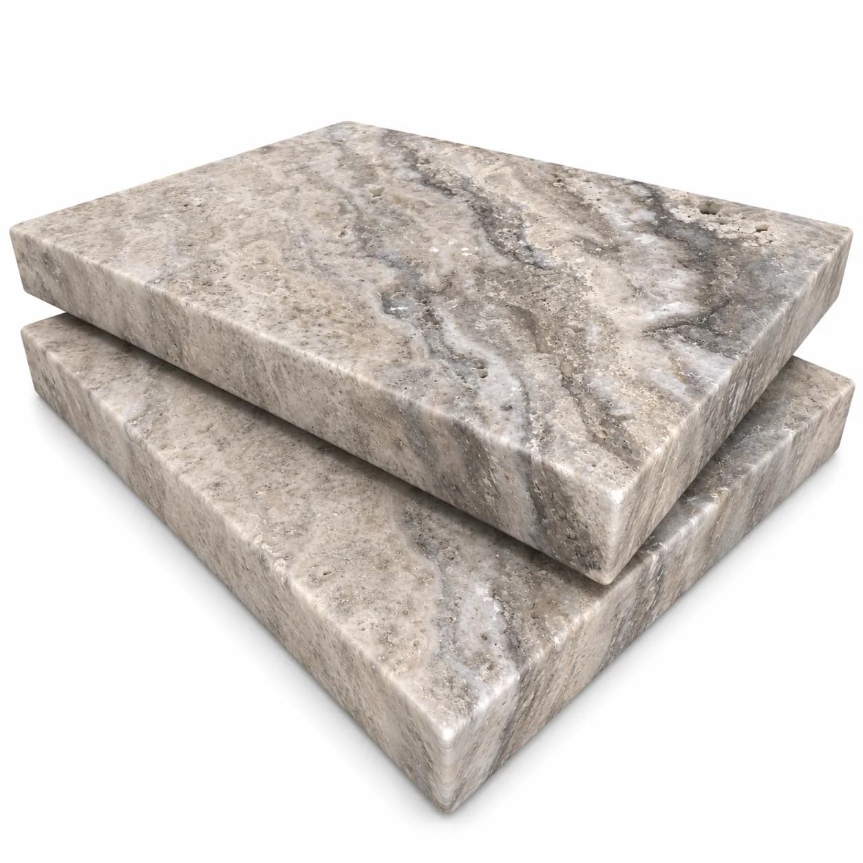 Plata Travertine Honed 16x24 5cm Eased Edge Coping