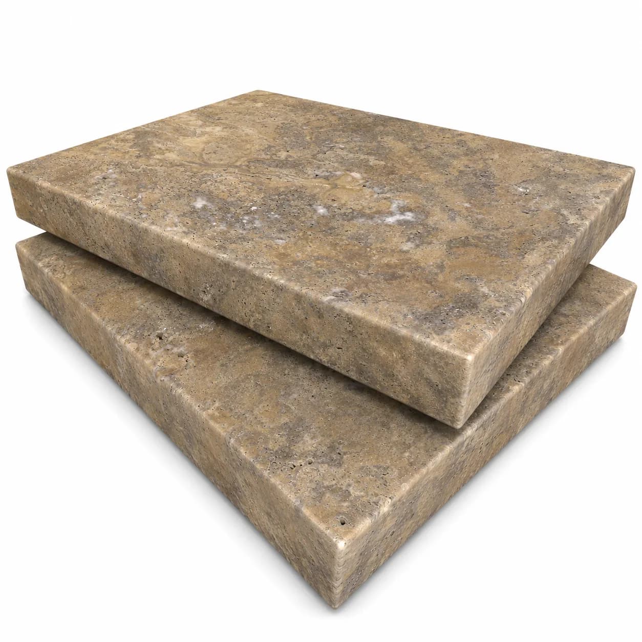 Scabos Travertine Honed 16x24 5cm Eased Edge Coping