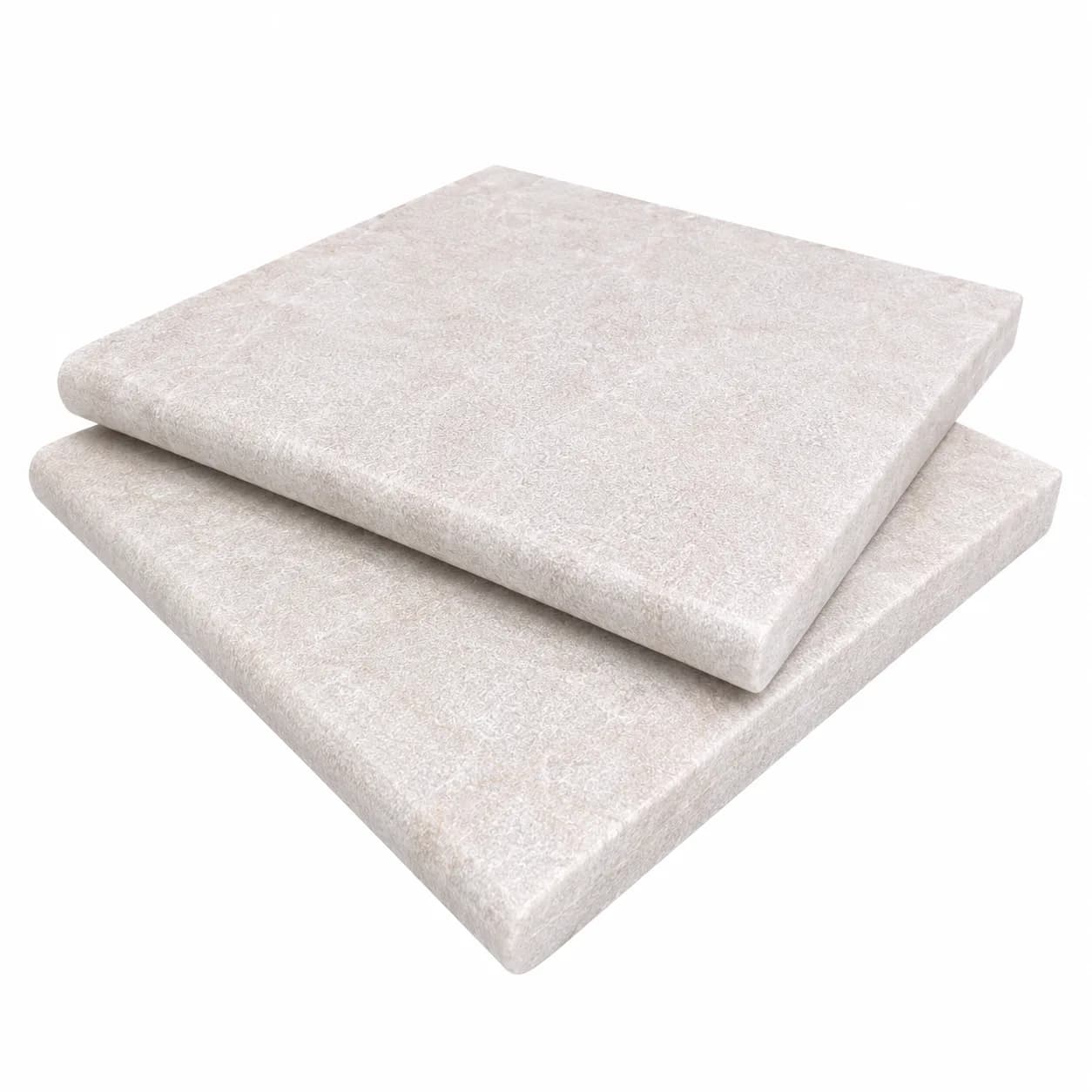 Majestic Cream Marble Leathered 12x12 3cm Single Bullnose Coping