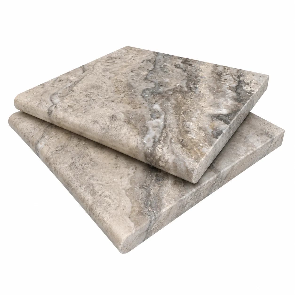 Plata Travertine Honed 12x12 3cm Single Bullnose Coping