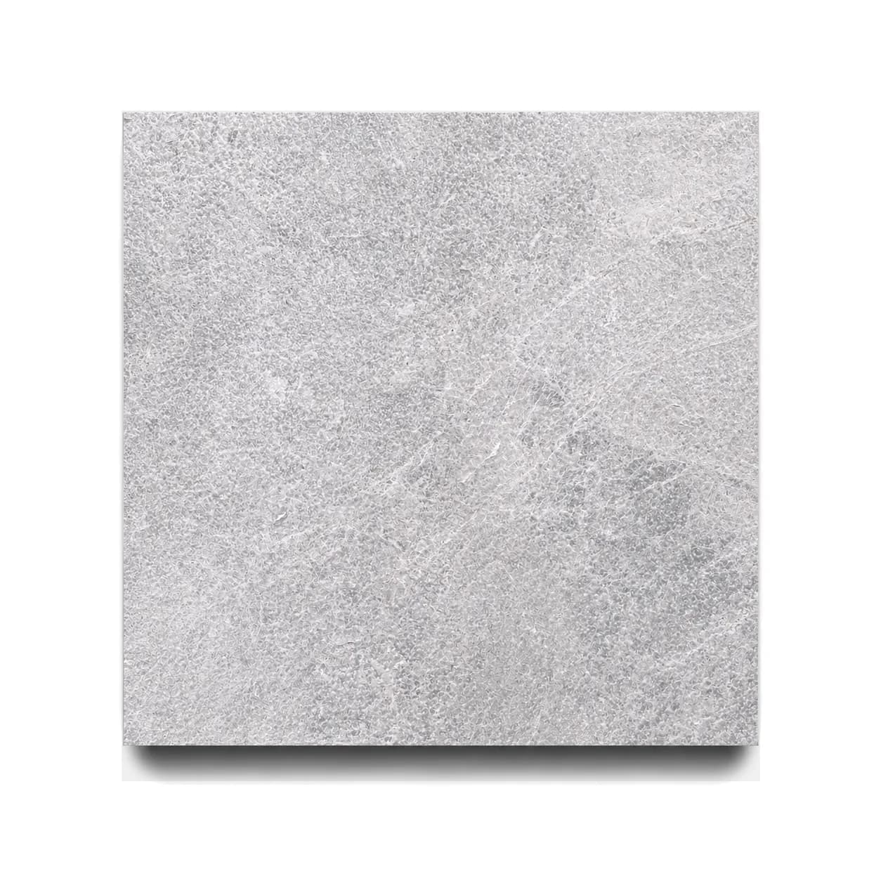 King Silver Marble Leathered 12x12 3cm Modern Tumbled Paver