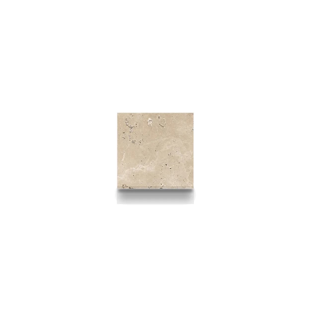 Light Premium Travertine Honed 4x4 1.2cm Modern Tumbled Tile