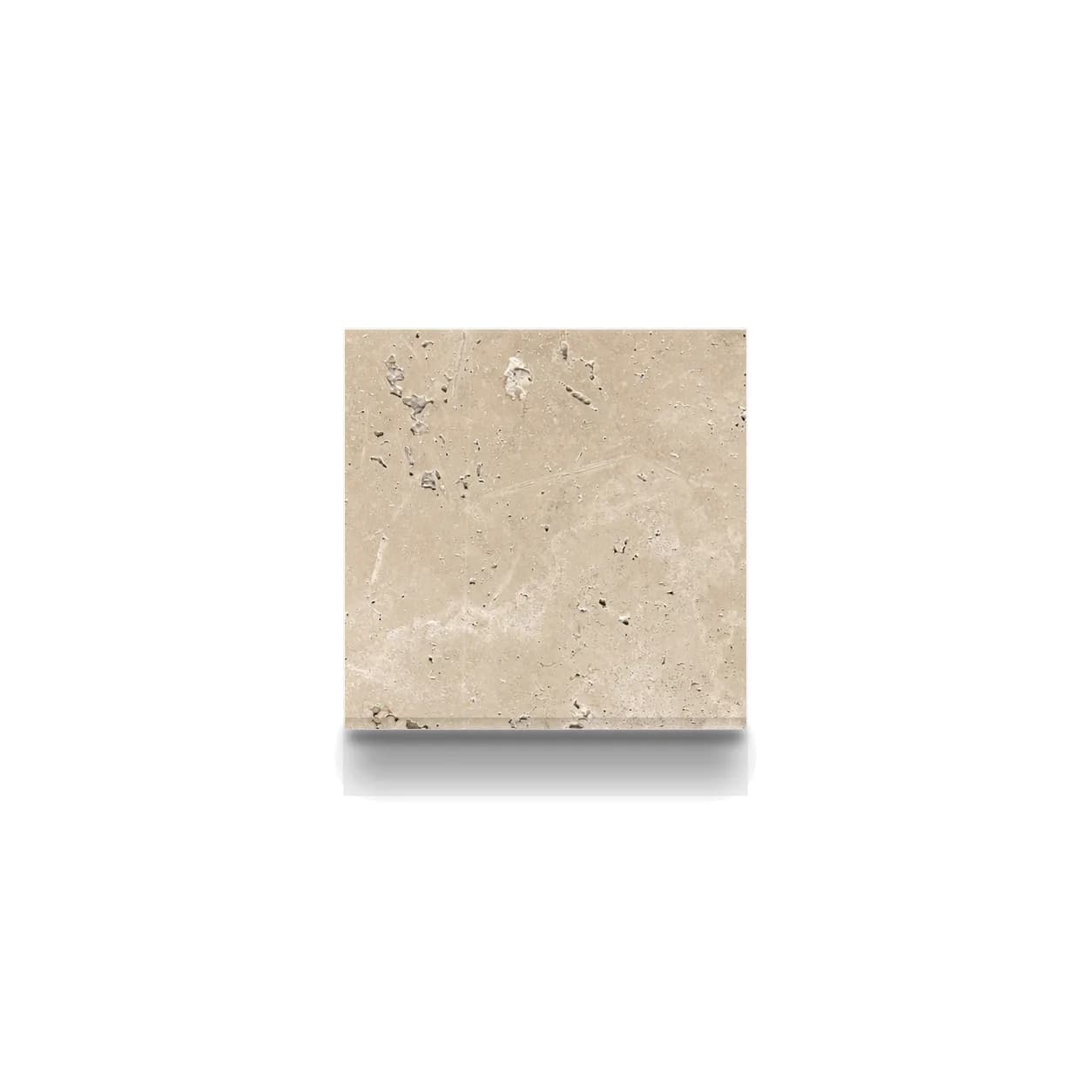Light Premium Travertine Honed 6x6 1.2cm Modern Tumbled Tile