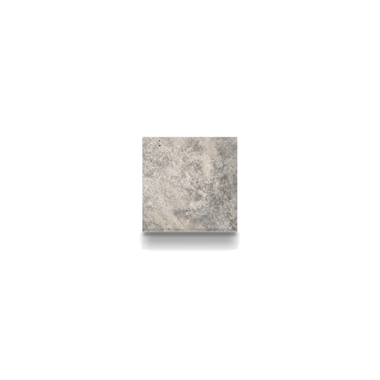 Silver Premium Travertine Honed 4x4 1.2cm Modern Tumbled Tile