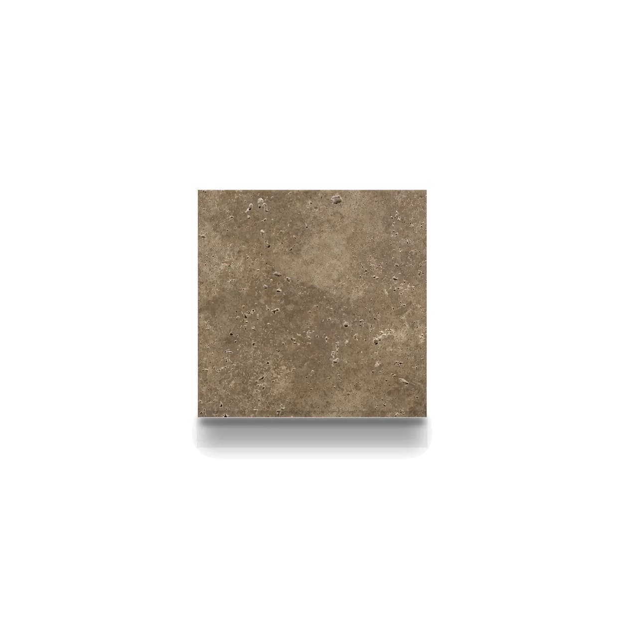 Dark Premium Travertine Honed 6x6 3cm Modern Tumbled Paver