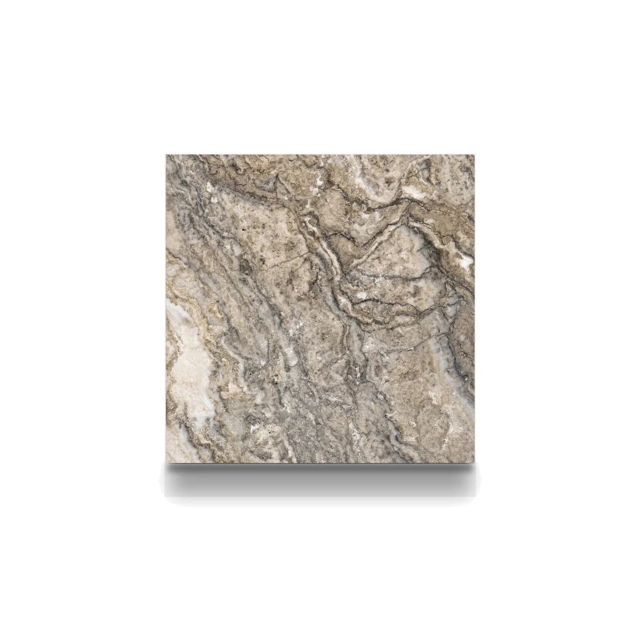 Plata Travertine Honed 16x16 3cm Modern Tumbled Paver