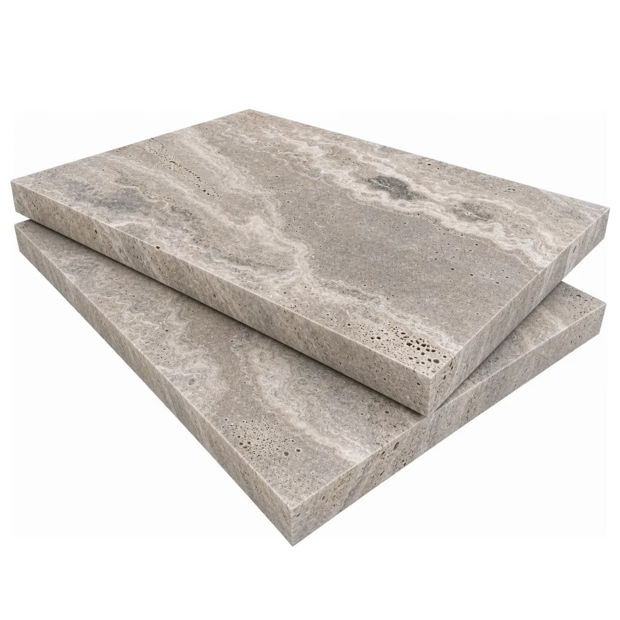 Plata Travertine Honed 16x24 3cm Modern Tumbled Paver