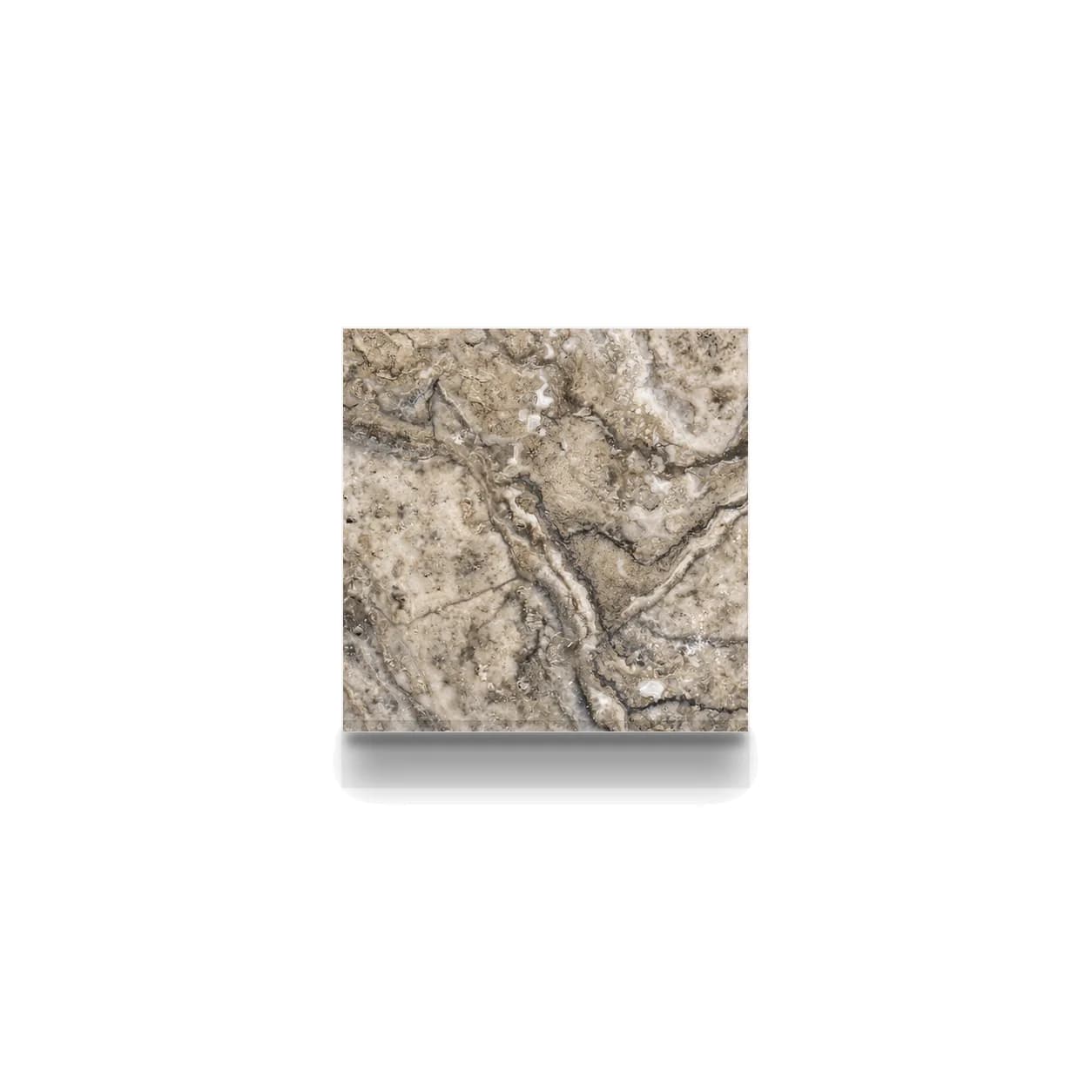 Plata Travertine Honed 6x6 3cm Modern Tumbled Paver