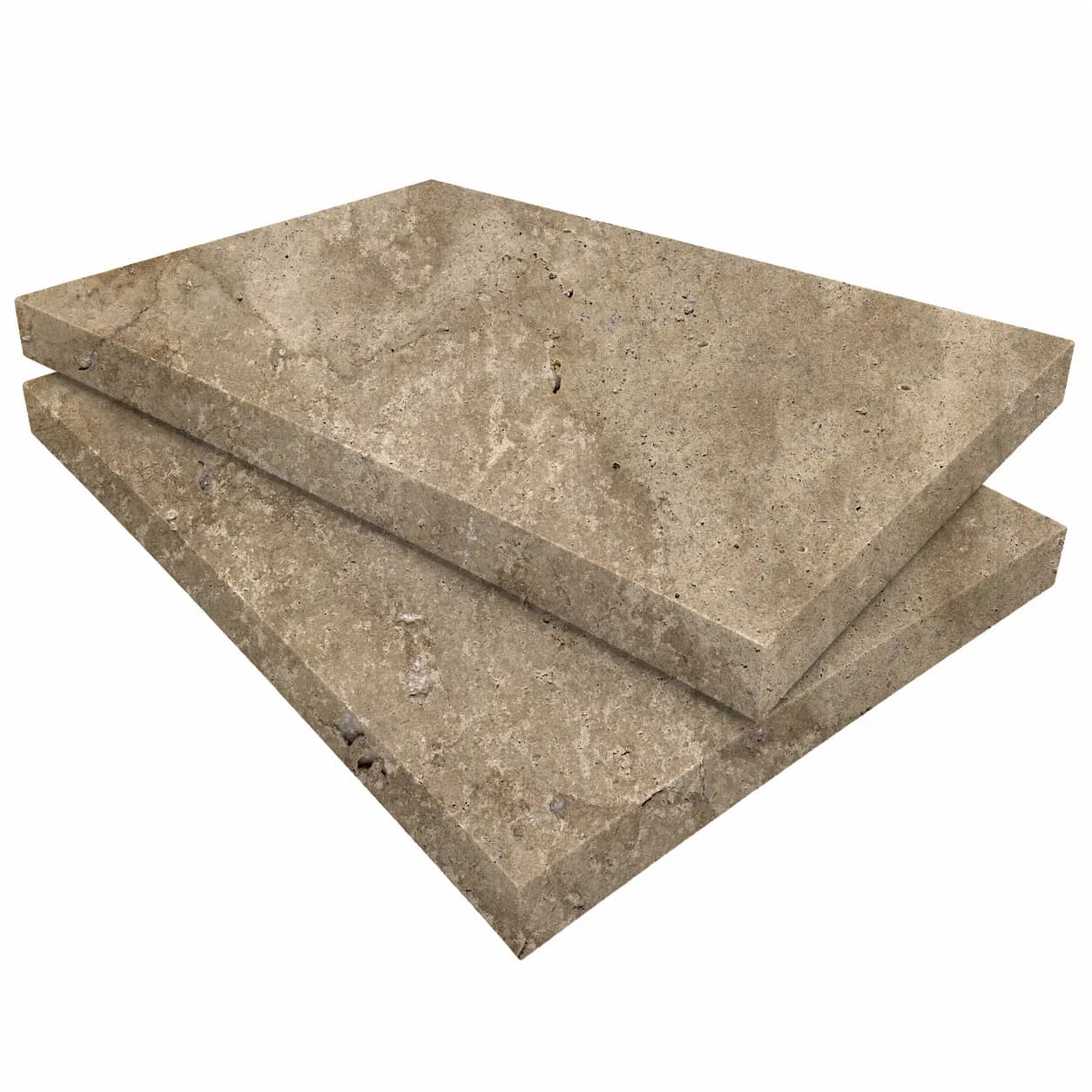 Walnut Premium Travertine Honed 16x24 3cm Modern Tumbled Paver