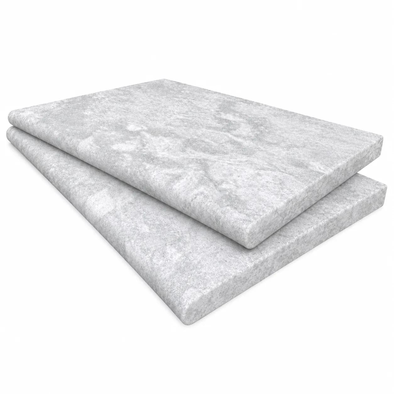 Aqua Grey Marble Brushed 16x24 3cm Single Bullnose Coping