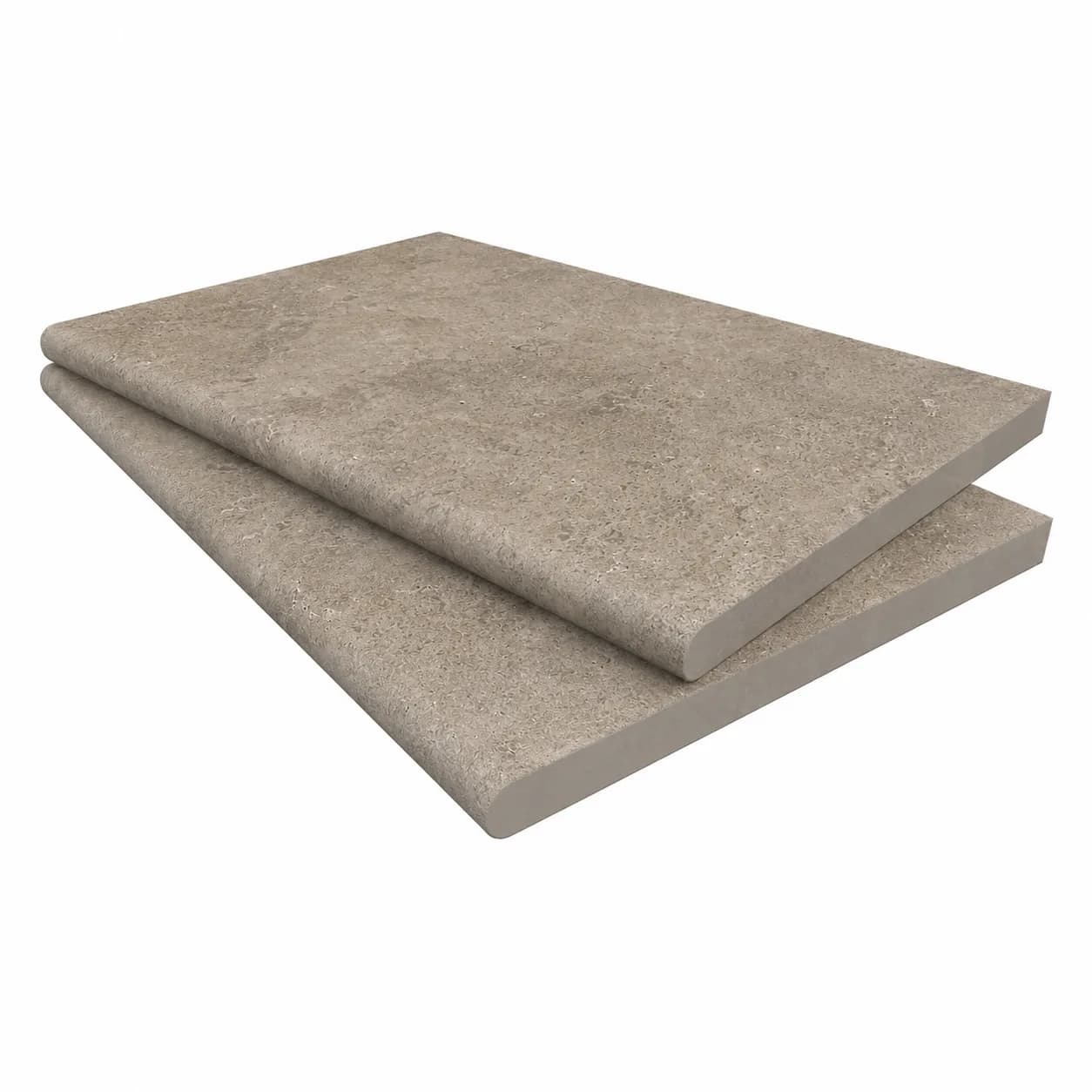 Denizli Noche Travertine Honed 16x24 3cm Single Bullnose Coping